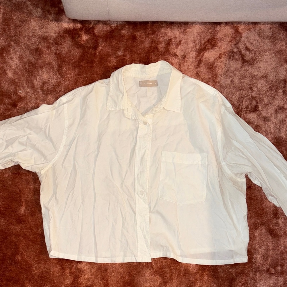Everlane White Button Down Shirt